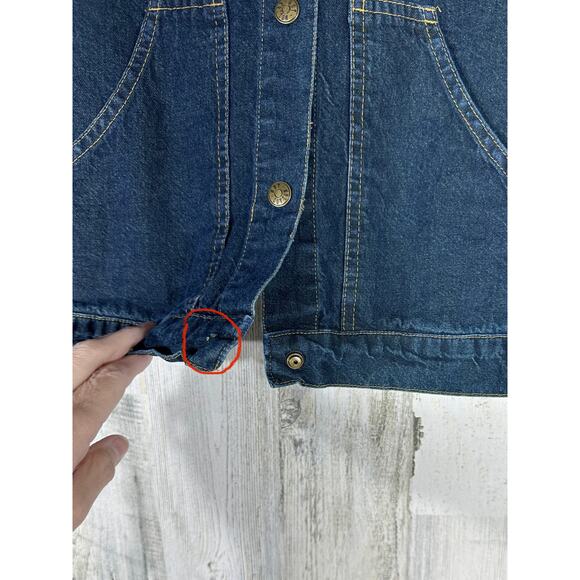 Hot Cotton By Marc Ware Denim Jacket Size Medium 100% Cotton READ - Picture 9 of 10